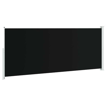 Patio Retractable Side Awning 200x500 cm Black