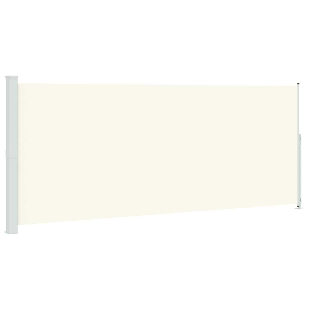 Patio Retractable Side Awning 200x500 cm Cream