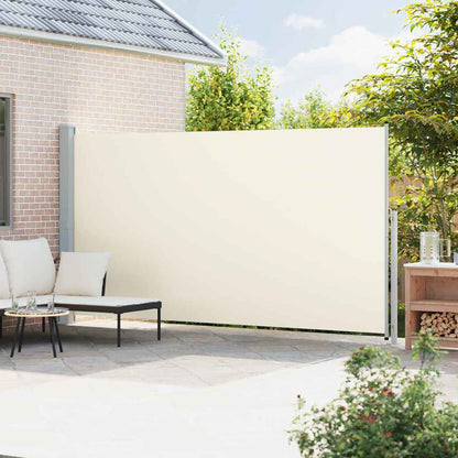 Patio Retractable Side Awning 200x514 cm Cream