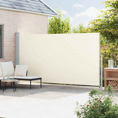 Patio Retractable Side Awning 200x500 cm Cream