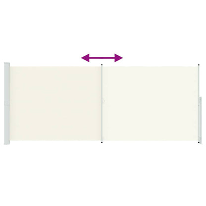 Patio Retractable Side Awning 200x500 cm Cream