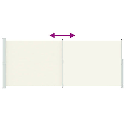 Patio Retractable Side Awning 200x514 cm Cream