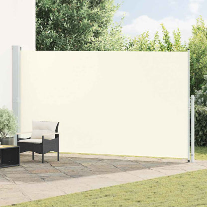 Patio Retractable Side Awning 200x500 cm Cream