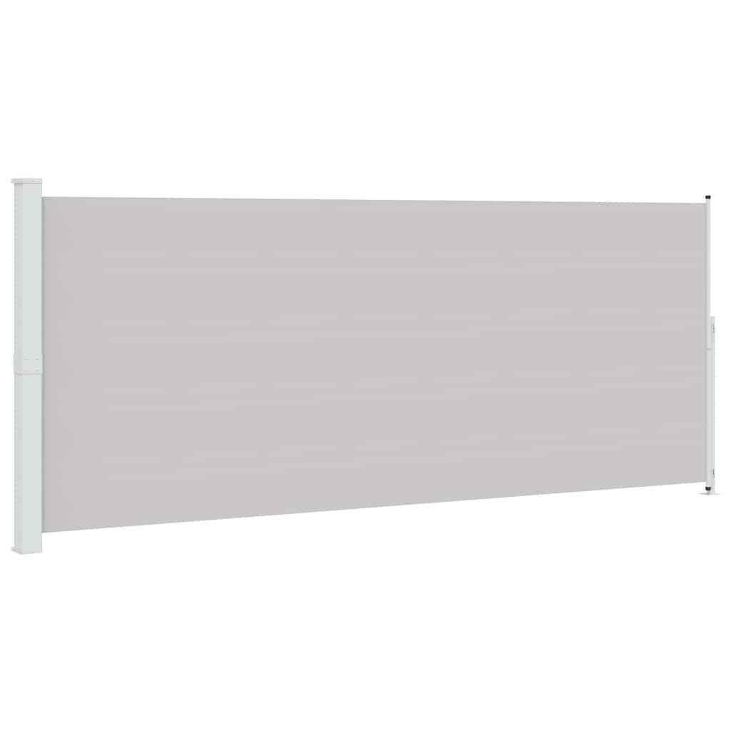 Patio Retractable Side Awning 200x500 cm Grey