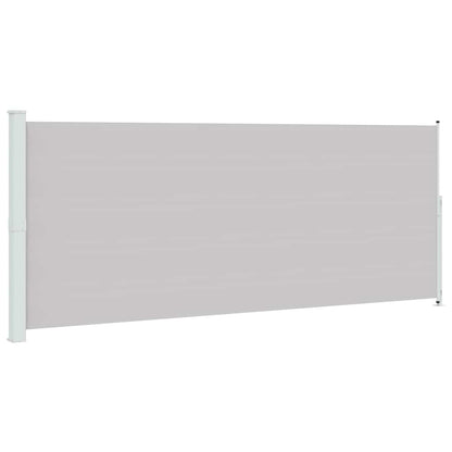 Patio Retractable Side Awning 200x500 cm Grey