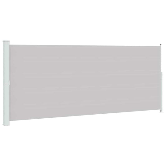 Patio Retractable Side Awning 200x500 cm Grey