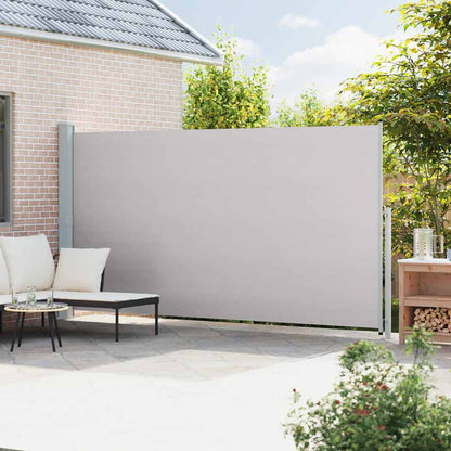Patio Retractable Side Awning 200x500 cm Grey
