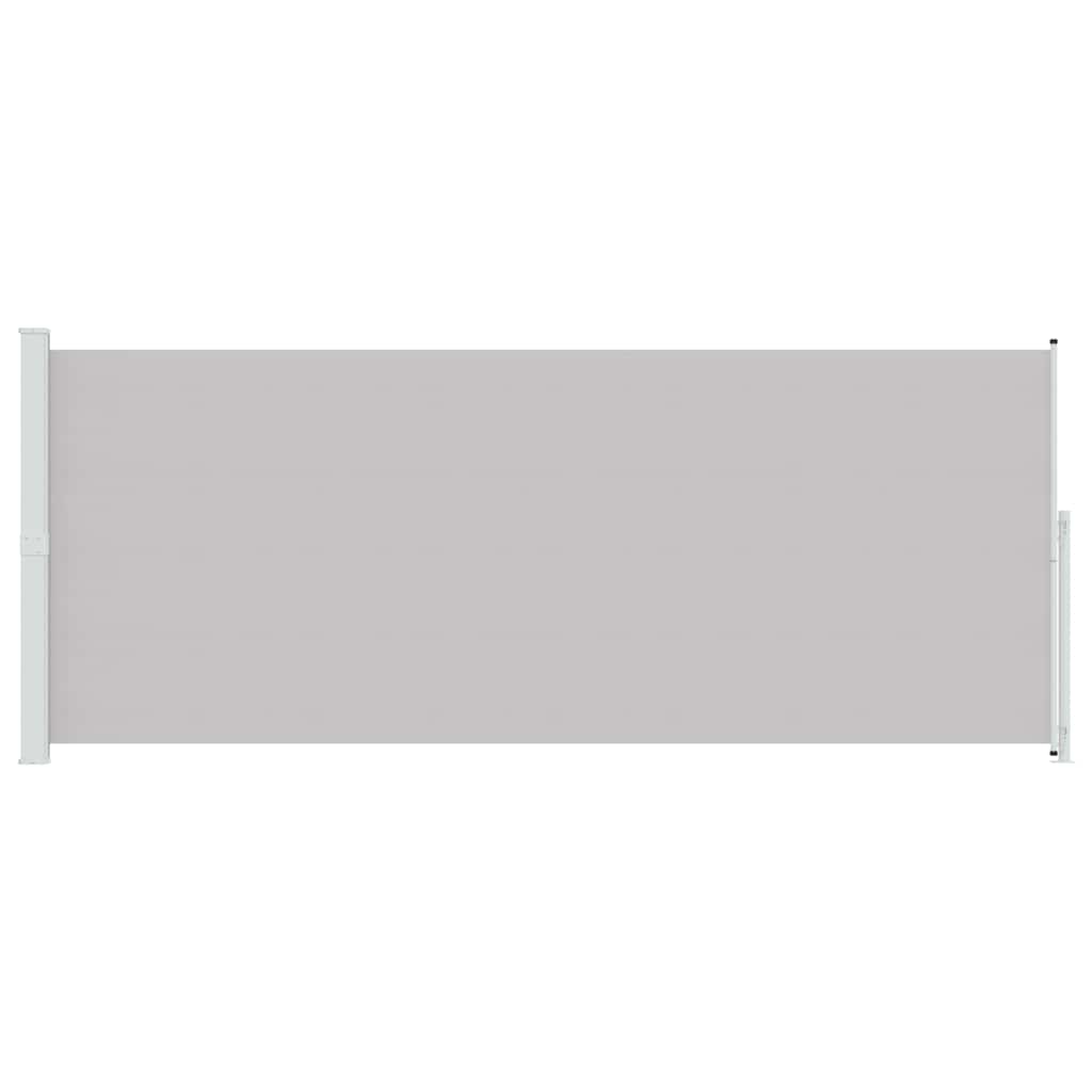 Patio Retractable Side Awning 200x500 cm Grey