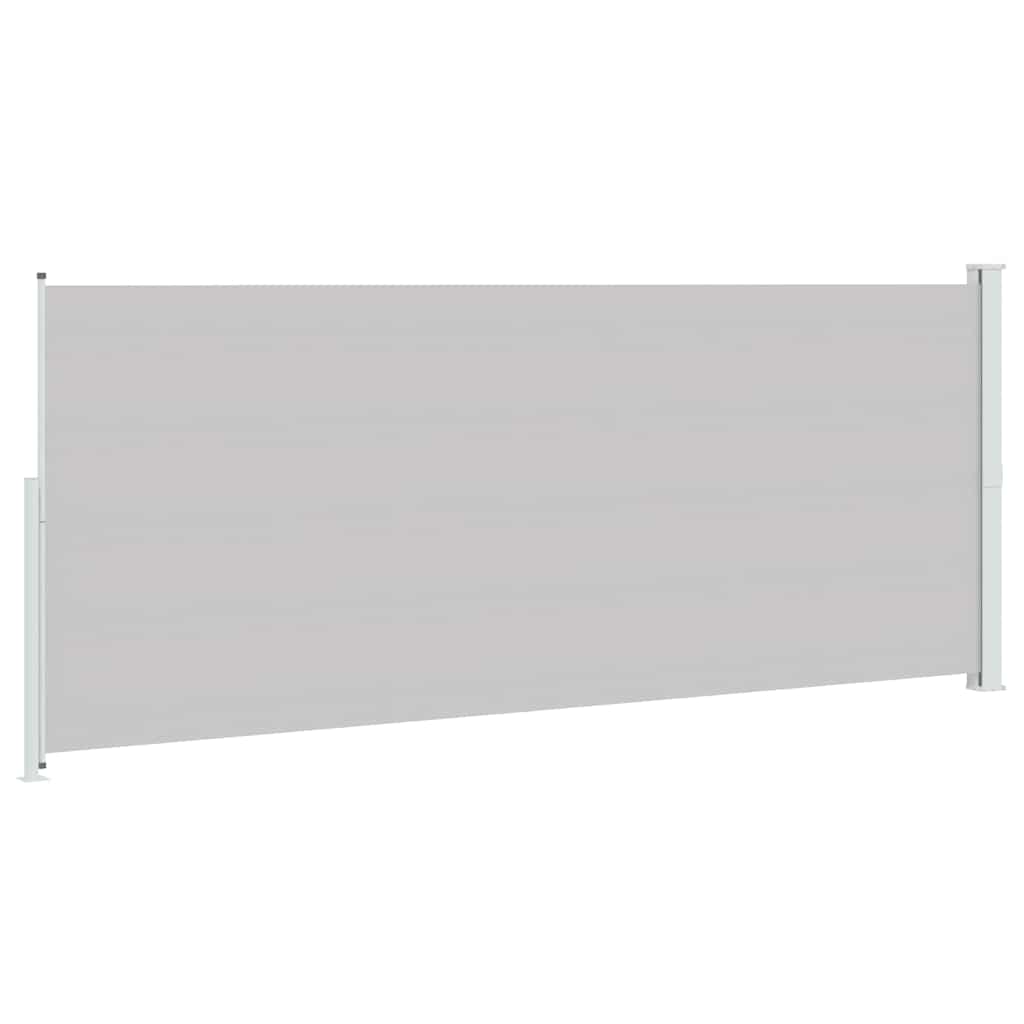 Patio Retractable Side Awning 200x514 cm Grey