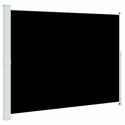 Patio Retractable Side Awning 220x300 cm Black
