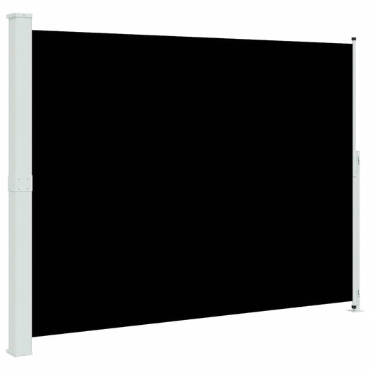 Patio Retractable Side Awning 220x300 cm Black