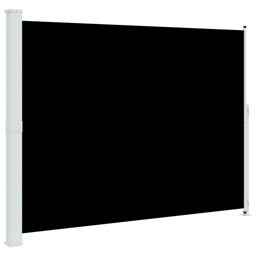 Patio Retractable Side Awning 220x314 cm Black