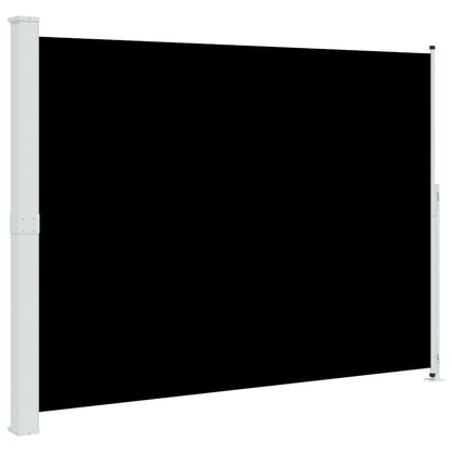 Patio Retractable Side Awning 220x314 cm Black