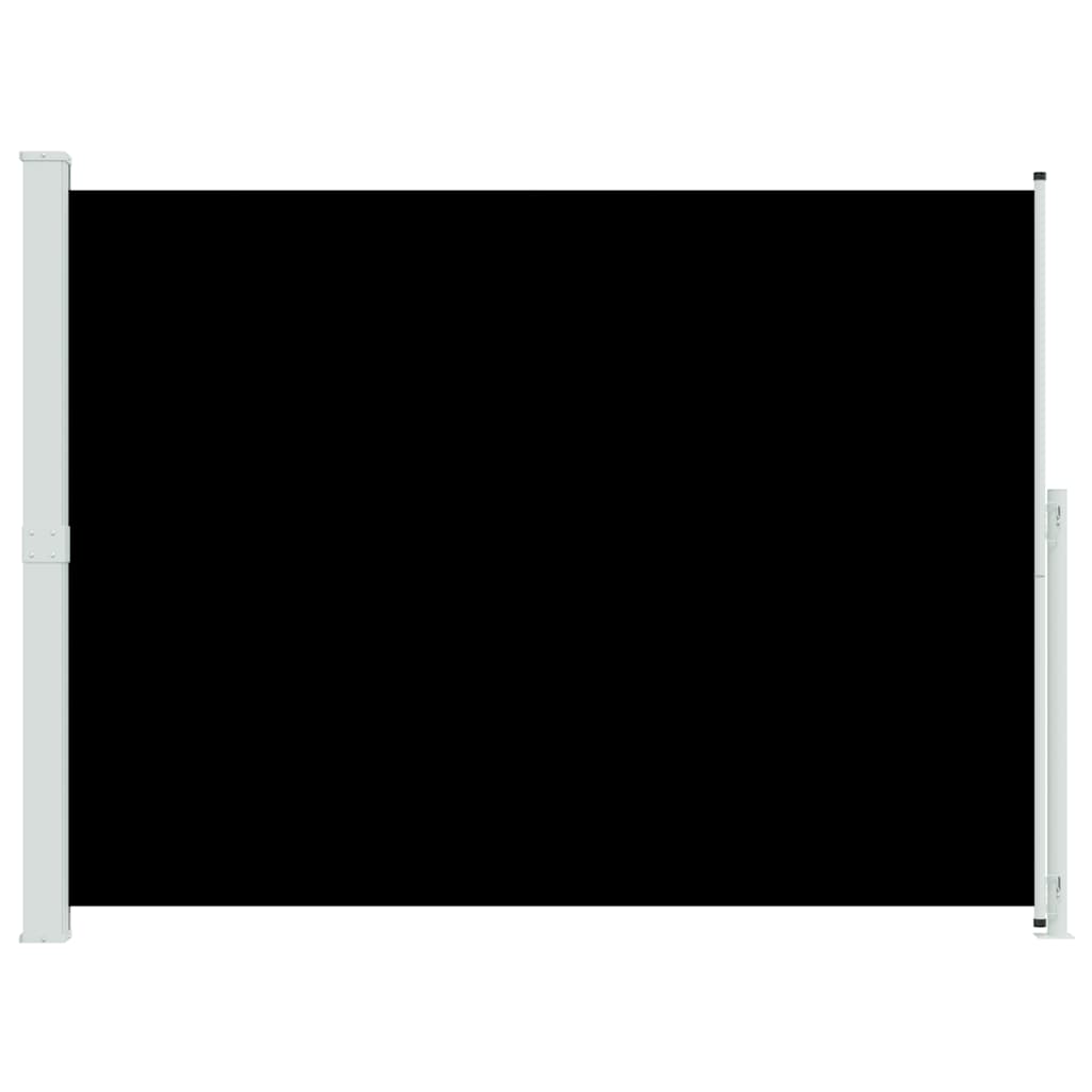 Patio Retractable Side Awning 220x300 cm Black