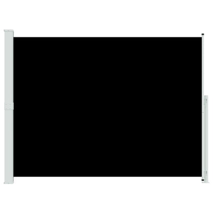 Patio Retractable Side Awning 220x300 cm Black
