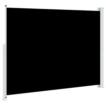 Patio Retractable Side Awning 220x300 cm Black