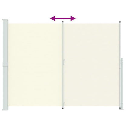 Patio Retractable Side Awning 220x300 cm Cream