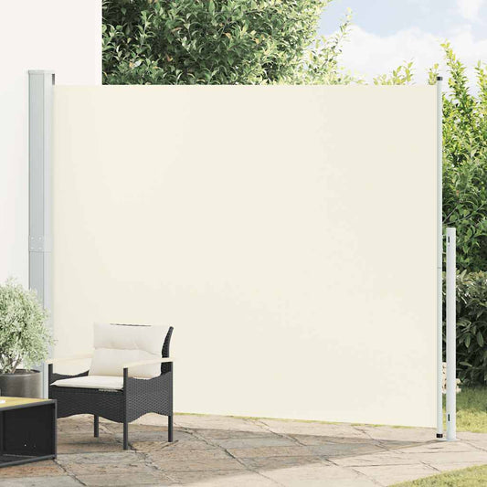 Patio Retractable Side Awning 220x300 cm Cream