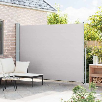 Patio Retractable Side Awning 220x300 cm Grey