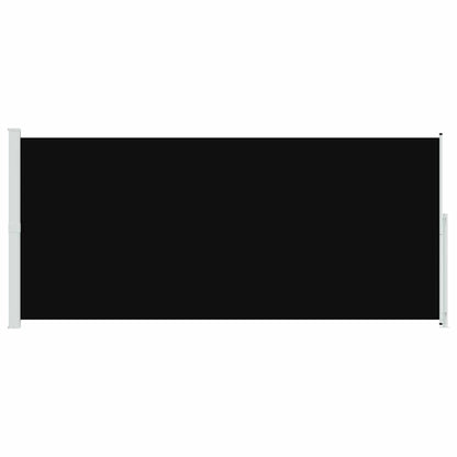 Patio Retractable Side Awning 220x500 cm Black