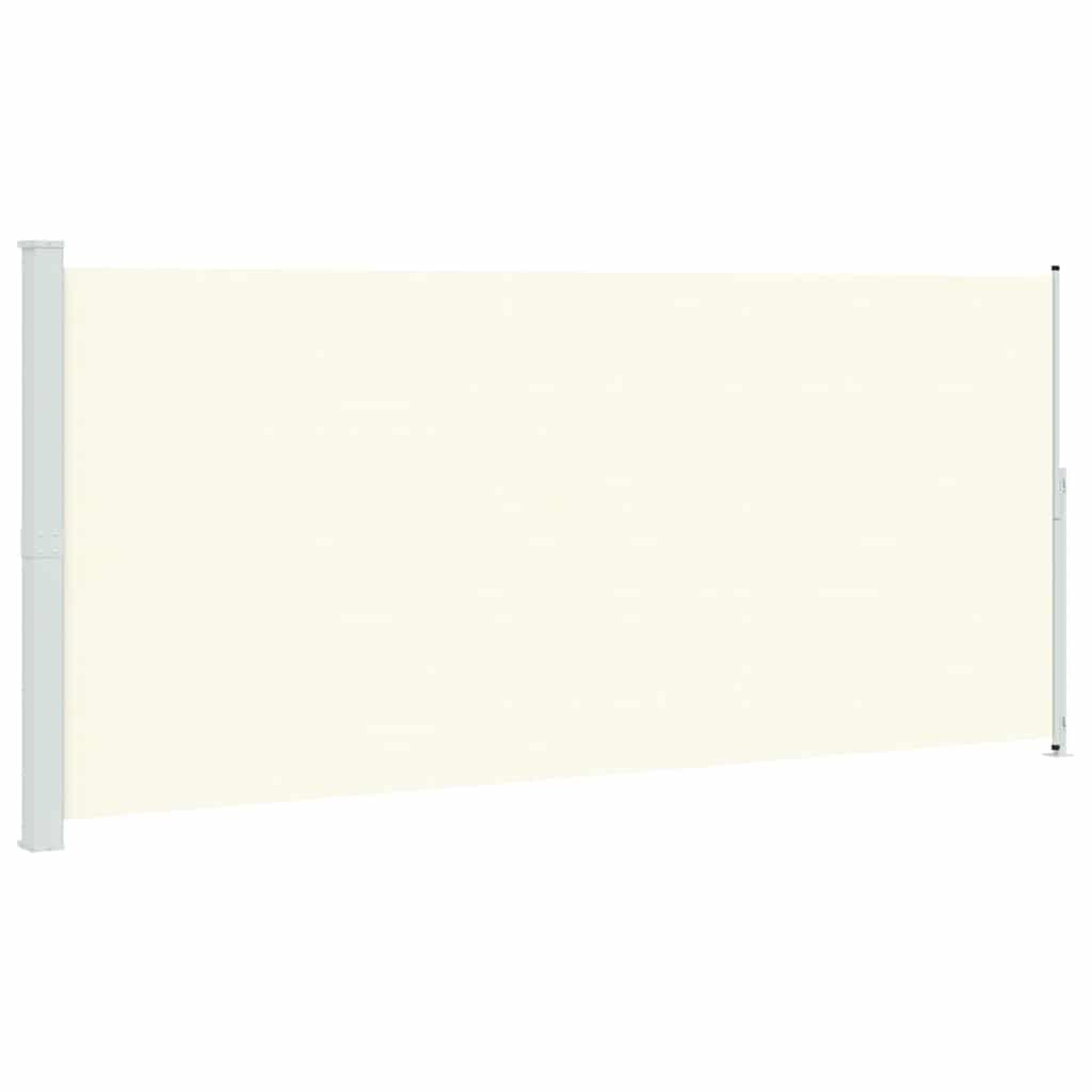 Patio Retractable Side Awning 220x500 cm Cream