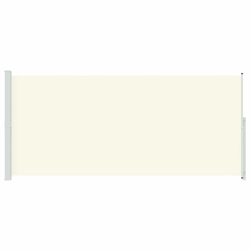 Patio Retractable Side Awning 220x500 cm Cream