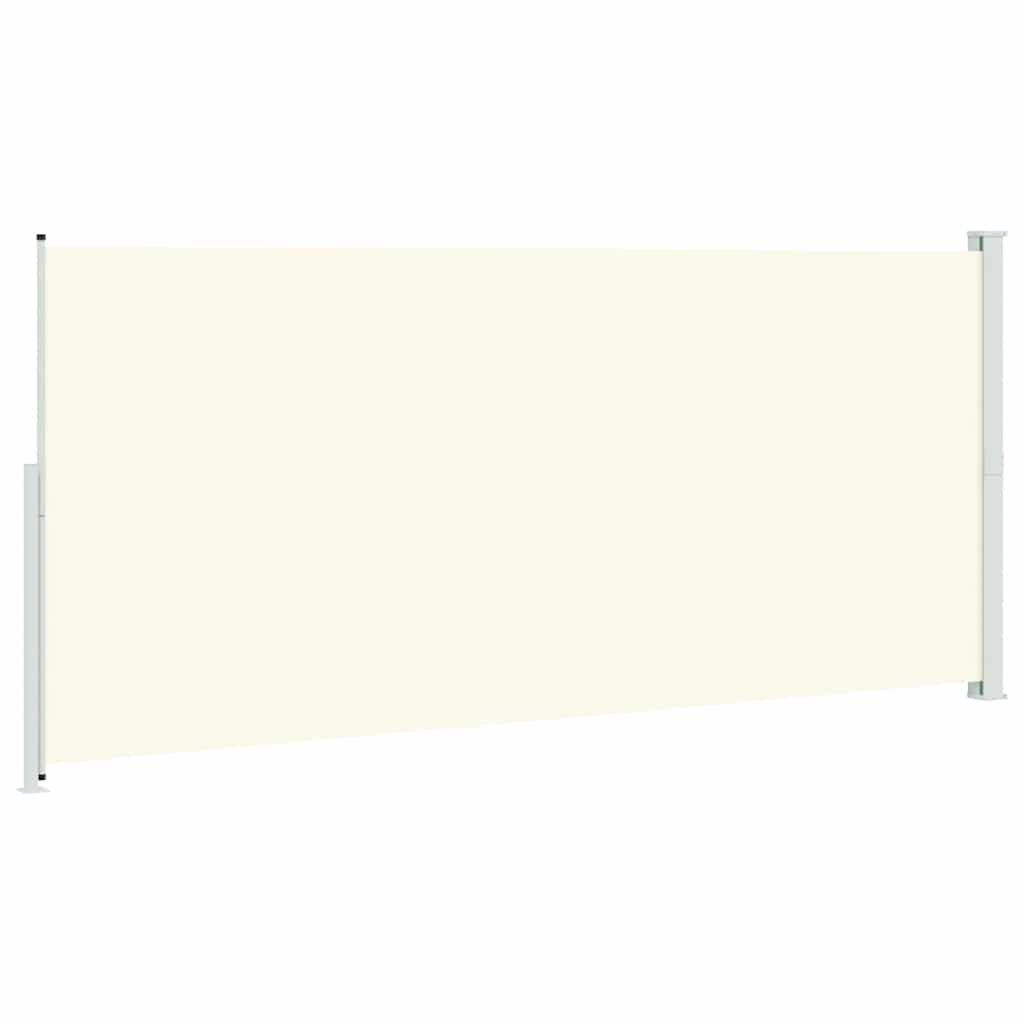 Patio Retractable Side Awning 220x500 cm Cream