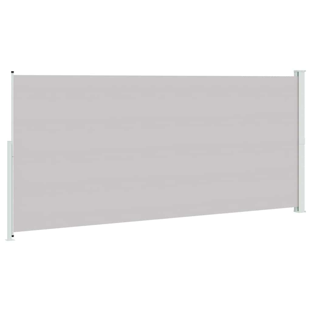 Patio Retractable Side Awning 220x500 cm Grey