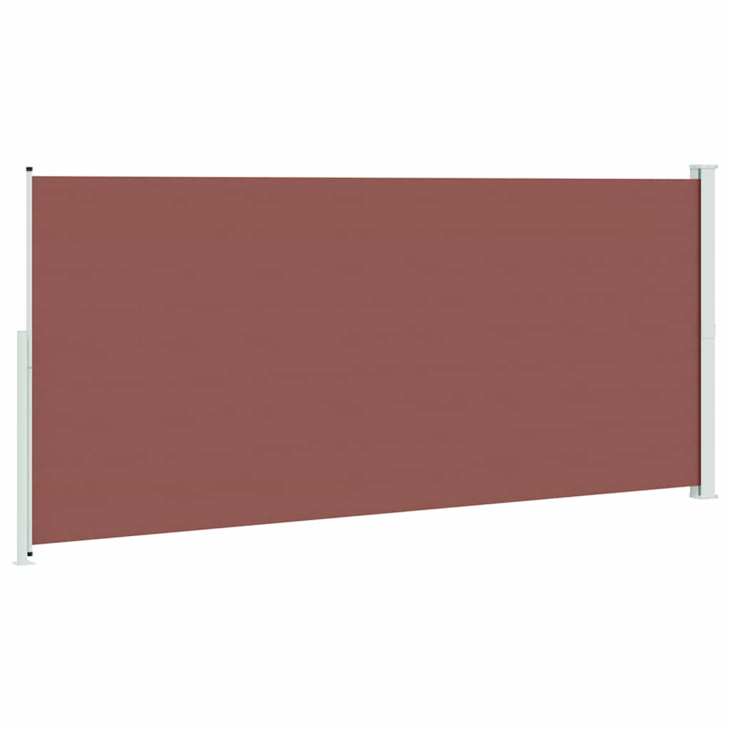 Patio Retractable Side Awning 220x500 cm Brown