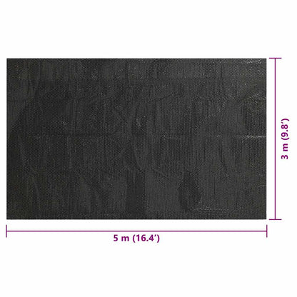 Rectangular Pool Cover 500x300 cm PE Black