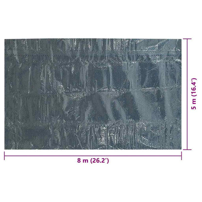 Pool Cover | Black and blue | Polyethylene film with air chambers