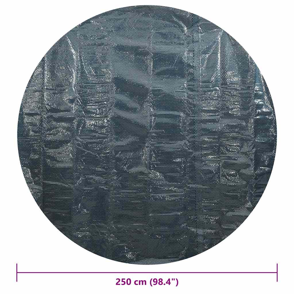 Pool Cover | Black and Blue | Thick PE film with air chambers