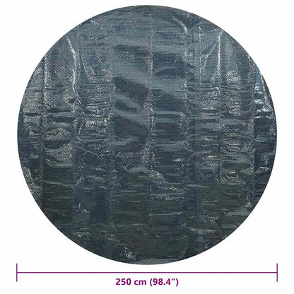 Pool Cover | Black and Blue | Thick PE film with air chambers
