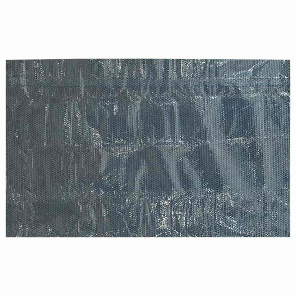 Pool Cover | Black and Blue | Thick PE film with air chambers | Large