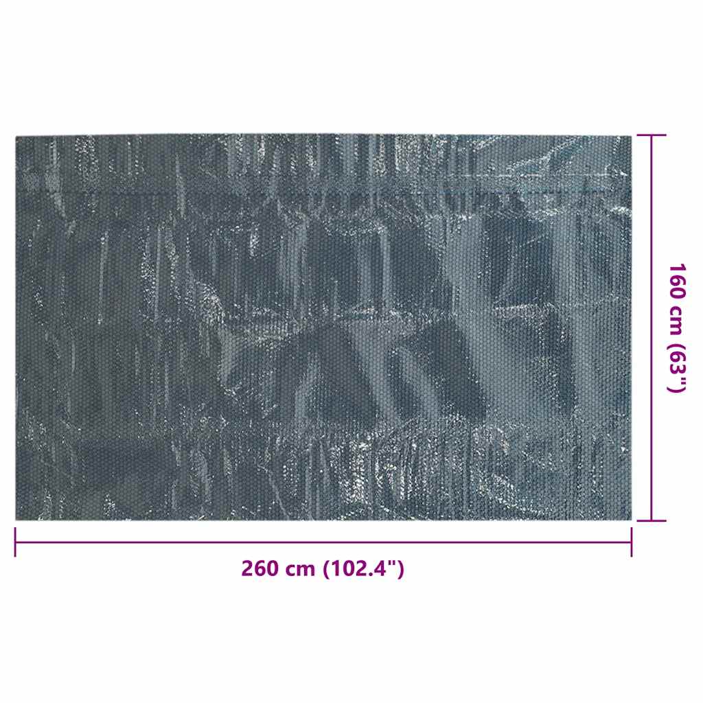 Pool Cover | Black and Blue | Thick PE film with air chambers | Large