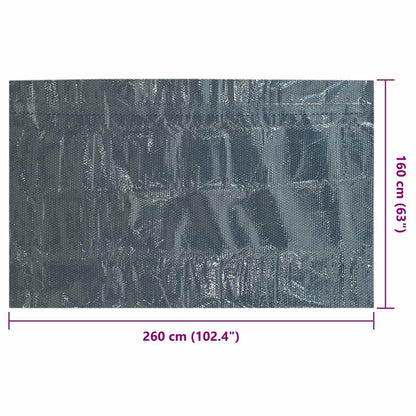 Pool Cover | Black and Blue | Thick PE film with air chambers | Large