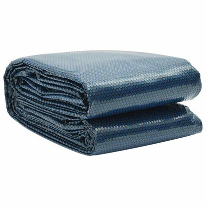 Floating PE Solar Pool Film 549x274 cm Black and Blue
