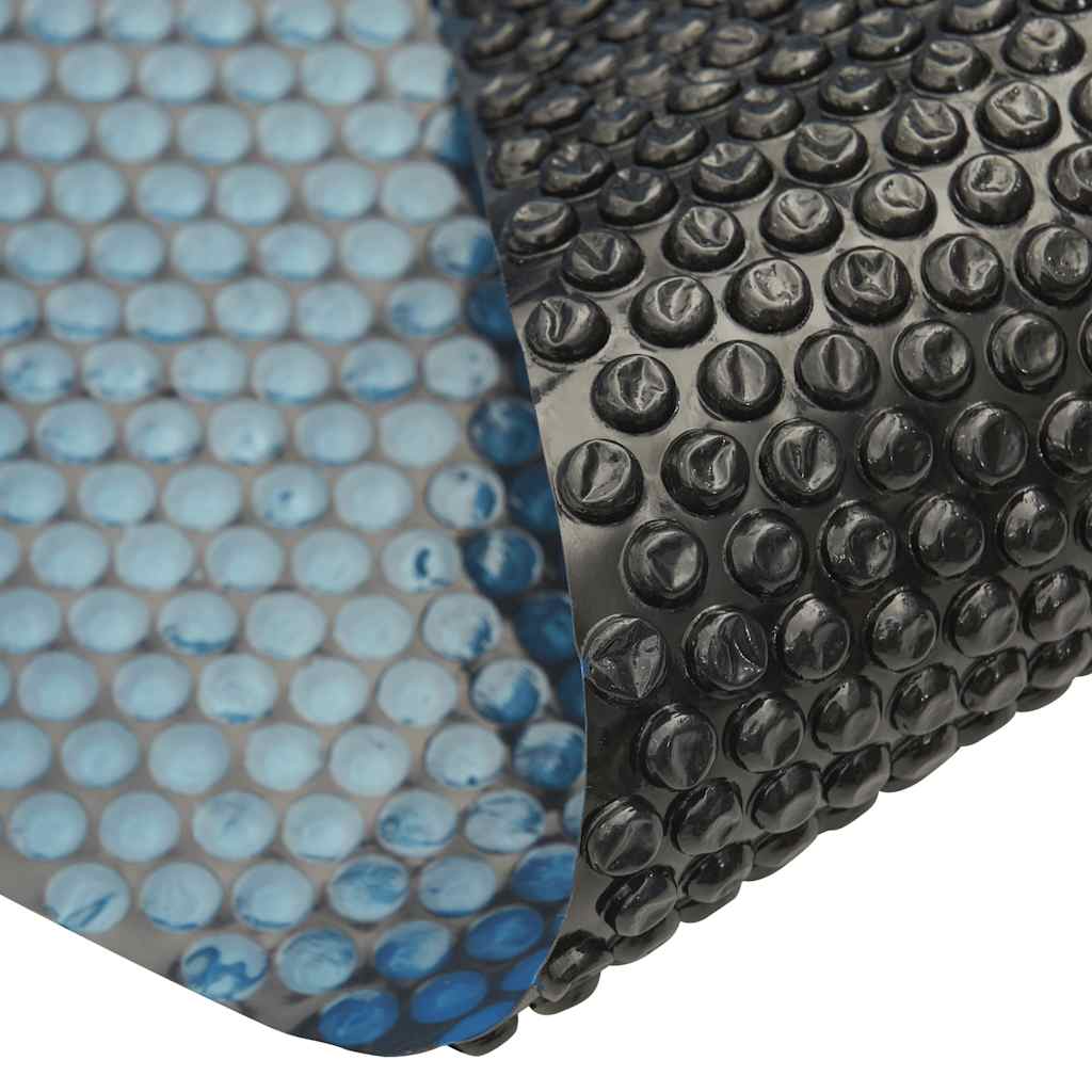 Pool Cover | Black and Blue | Thick PE film with air chambers | Large