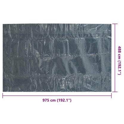 Pool Cover | Black and Blue | Thick PE film with air chambers