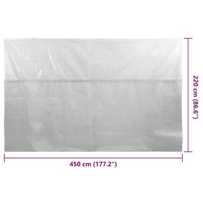 Floating PE Solar Pool Film 450x220 cm Grey