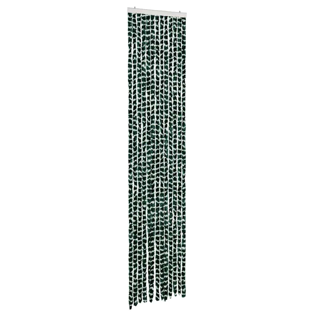 Insect Curtain Green and White 56x185 cm Chenille