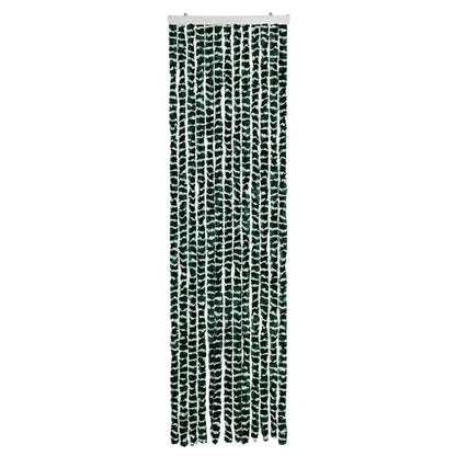 Insect Curtain Green and White 56x185 cm Chenille