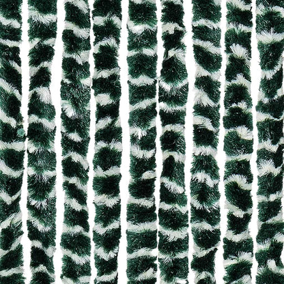 Insect Curtain Green and White 56x185 cm Chenille