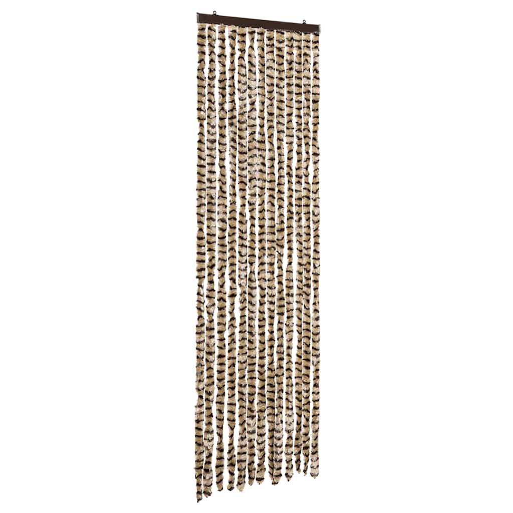 Insect Curtain Beige and Brown 56x185 cm Chenille