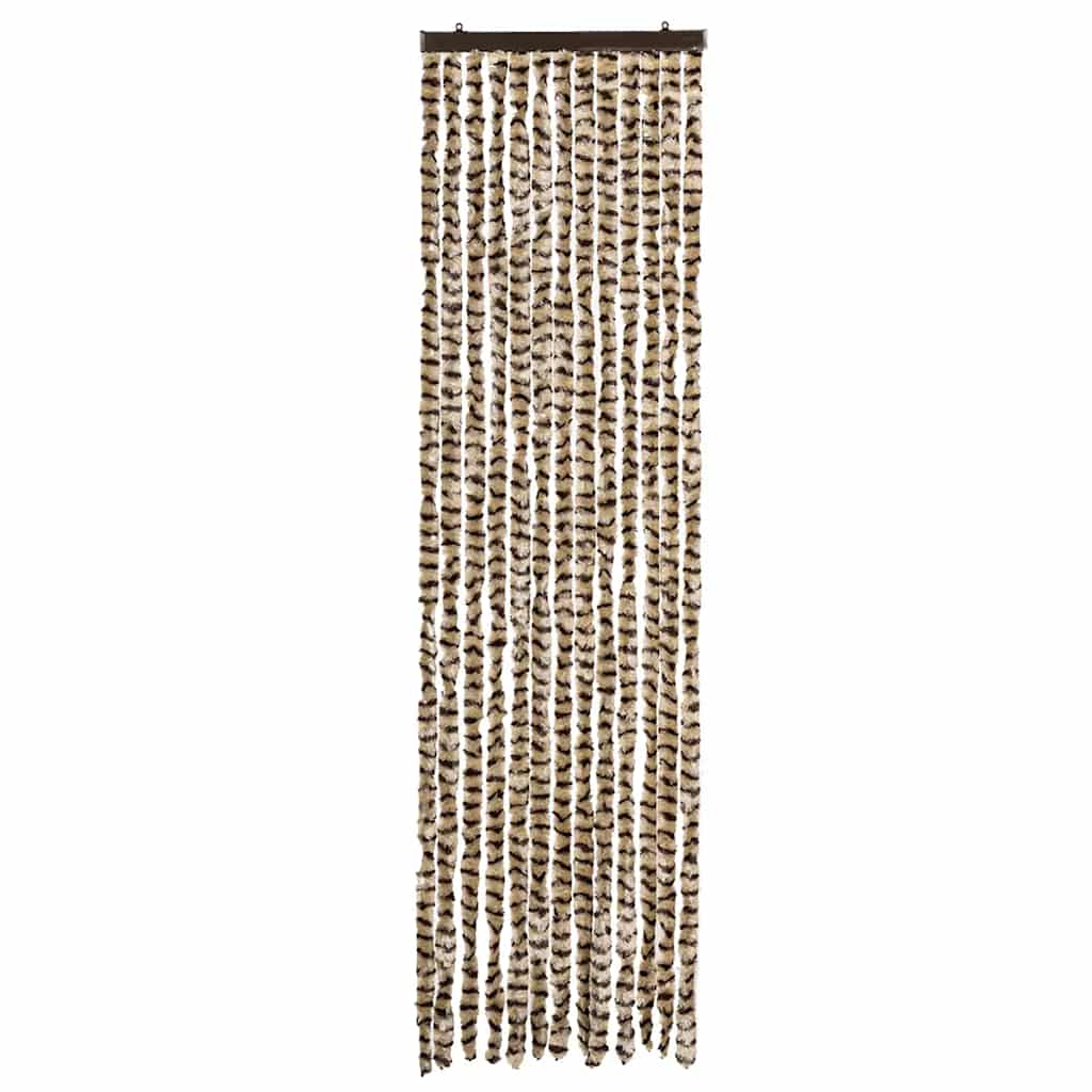 Insect Curtain Beige and Brown 56x185 cm Chenille
