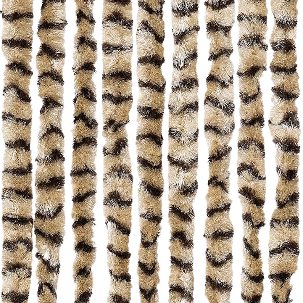 Insect Curtain Beige and Brown 56x185 cm Chenille