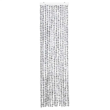 Insect Curtain Light and Dark Grey 56x185 cm Chenille