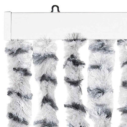 Insect Curtain Light and Dark Grey 56x185 cm Chenille