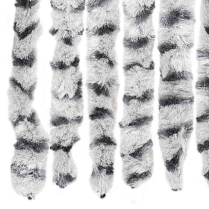Insect Curtain Light and Dark Grey 56x185 cm Chenille