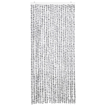 Insect Curtain Light and Dark Grey 90x220 cm Chenille
